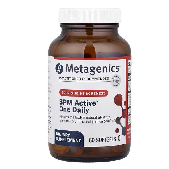 Metagenics SPM Active One Daily, speciális omega-3 SPM a gyulladás csökkentéséért, 60 lágyzselatin kapszula
