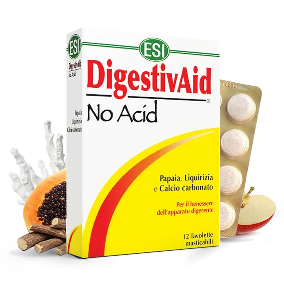 Natur Tanya Esi Digestiv Aid - No Acid, természetes savlekötő, lúgosító tabletta 12db