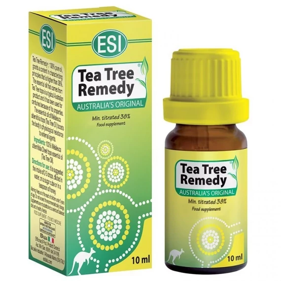 Natur Tanya Esi 100%-Os Tisztaságú Ausztrál Teafa Olaj, 10 ml