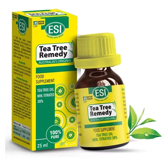 Natur Tanya Esi 100%-os Teafa olaj, gyógyszerkönyvi tisztaságú, 25 ml