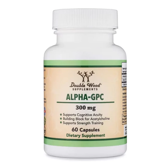 Double Wood Supplements Alpha GPC, 300 mg, 60 db