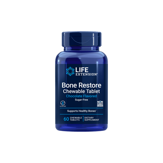 Bone Restore, csonterő és sűrűség támogatása, csokis íz, 60 db, Life Extension