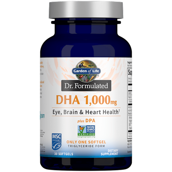 DHA 1000 mg 30 db, Garden of Life, Dr. Formulated