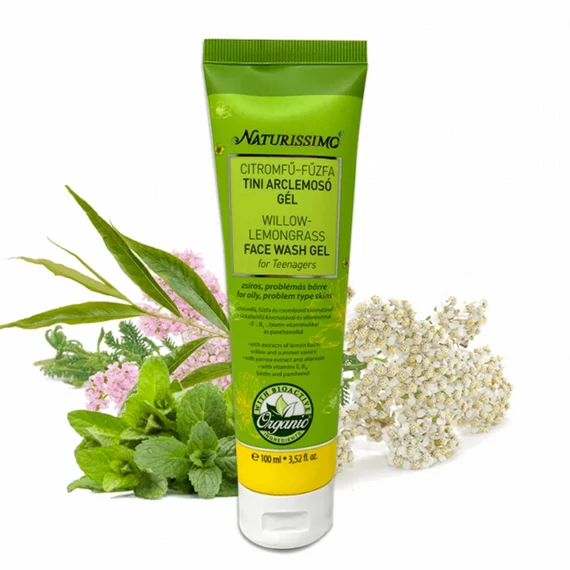 Naturissimo Citromfű-fűzfa tini arclemosó gél, 100 ml