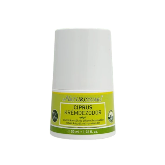 Naturissimo Ciprus krémdezodor, 50 ml