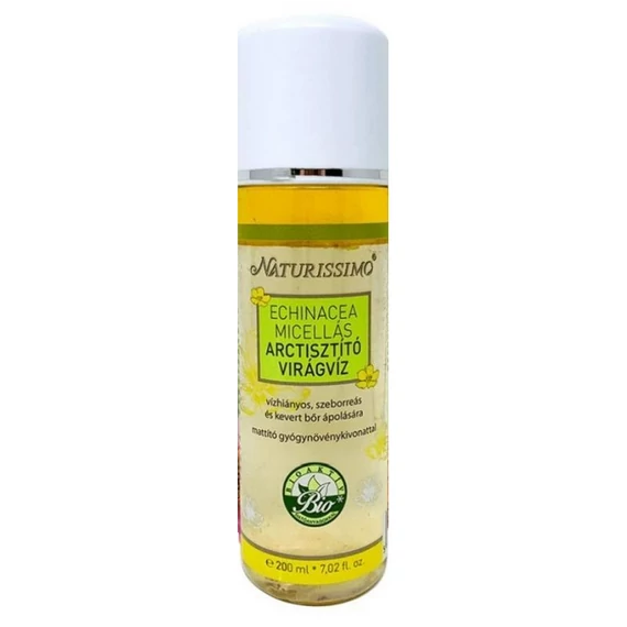 Naturissimo Echinacea micellás arctisztító virágvíz, 200 ml