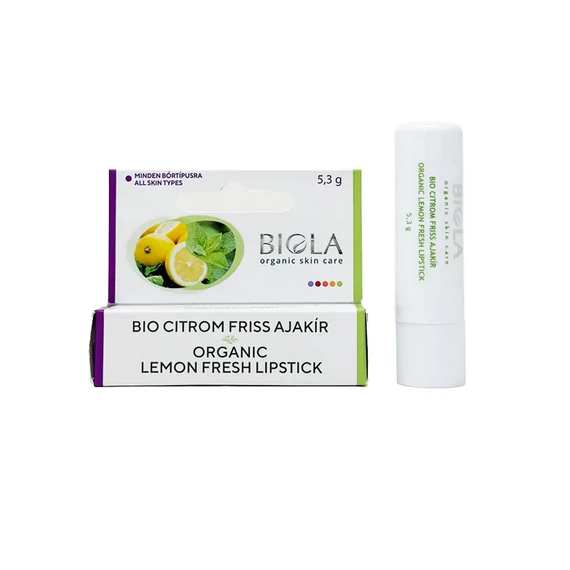 Biola bio Citrom friss ajakír, 5,3 g