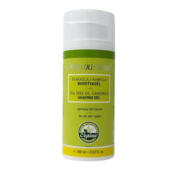 Naturissimo Teafaolaj-kamilla borotvagél, 100 ml