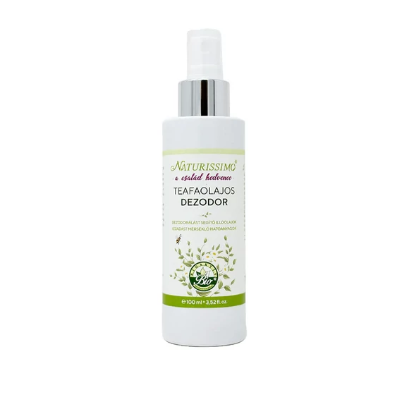 Összes termék - Naturissimo A Család kedvence Teafaolajos Dezodor, 100 ml