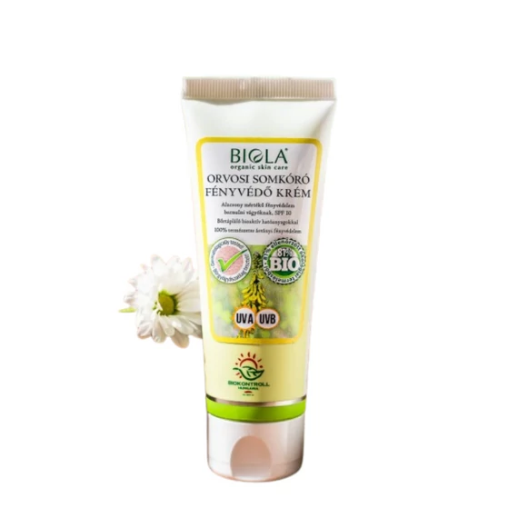 Biola bio Orvosi somkóró fényvédő krém SPF10 Világos, 75 m