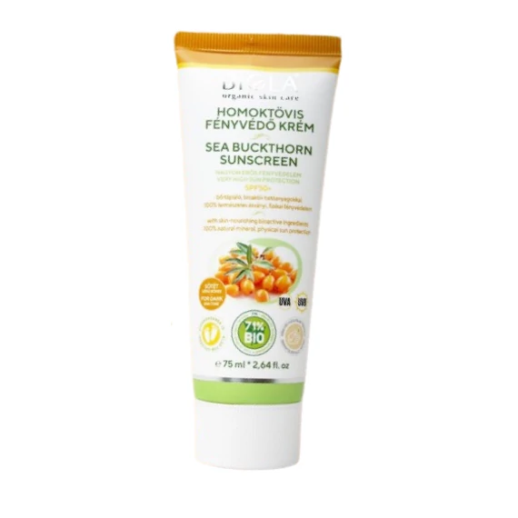 Biola Bio Homoktövis Fényvédő Krém Spf50 Sötét Bőrre, 75 ml