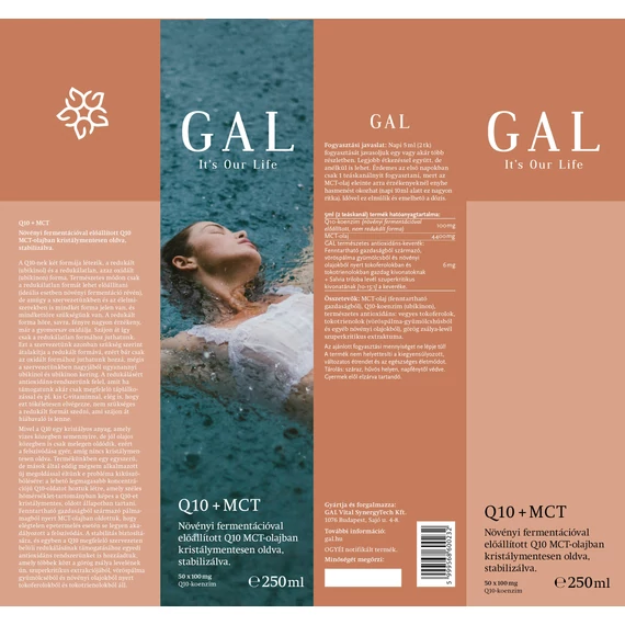 Gal Q10 + Mct Olaj, 250 ml