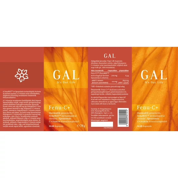 GAL Fenu-C+ liposzómás c-vitamin kapszula, 90db