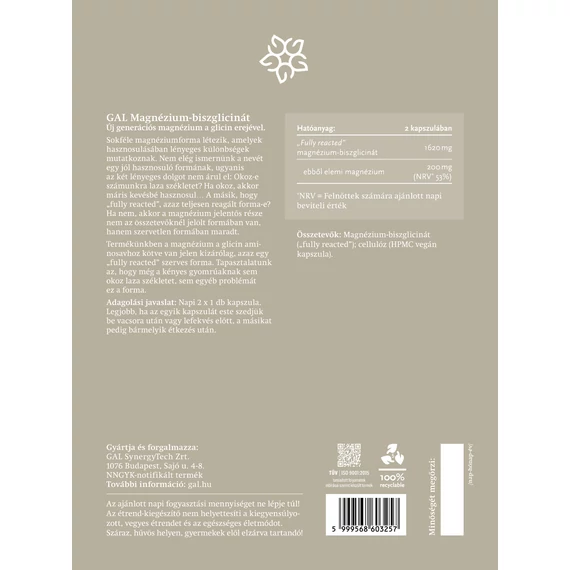 GAL Magnézium-biszglicinát, 180 db