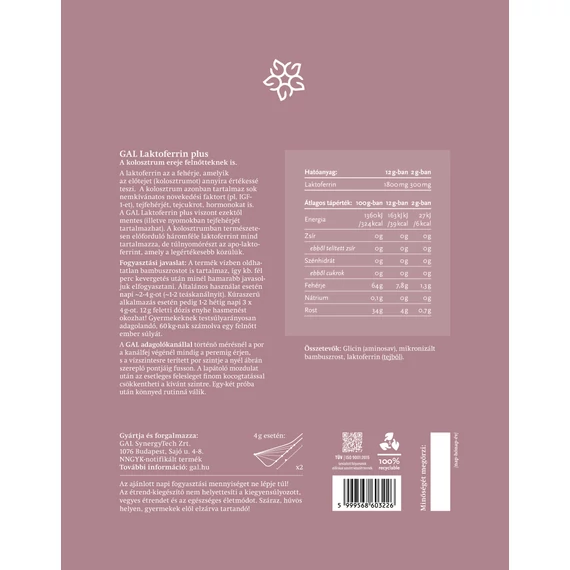 GAL Laktoferrin plus 120 g, 60 adag