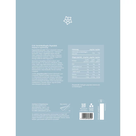 GAL Sertéskollagén peptidek (hidrolizált kollagén), 300 g