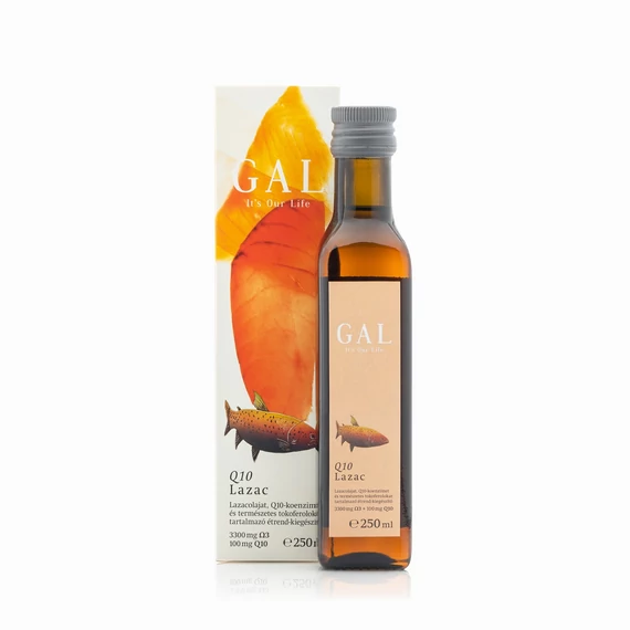 GAL Q10 koenzimes lazacolaj, 3300 mg Omega 3 + 100 mg Q10/evőkanál