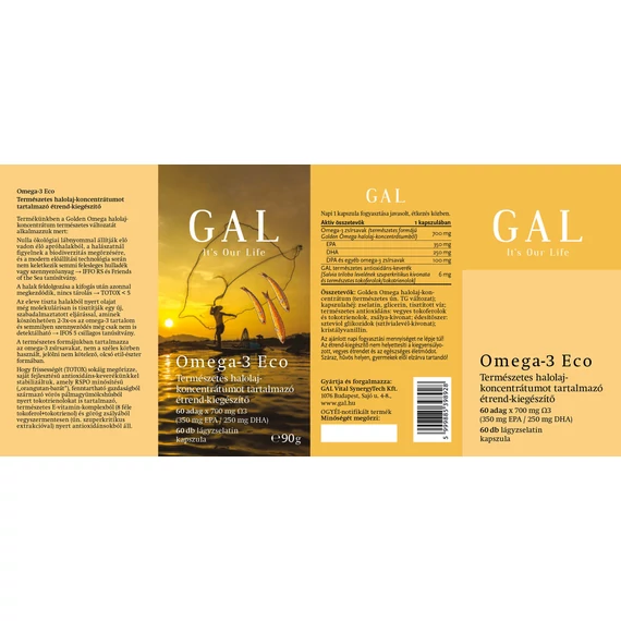 GAL Omega-3 Eco, 60 darab lágyzselatin kapszula