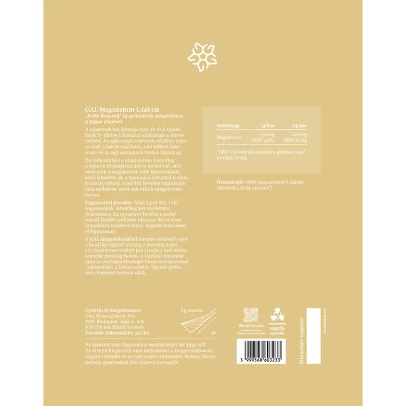GAL Magnézium-L-laktát, 180 g