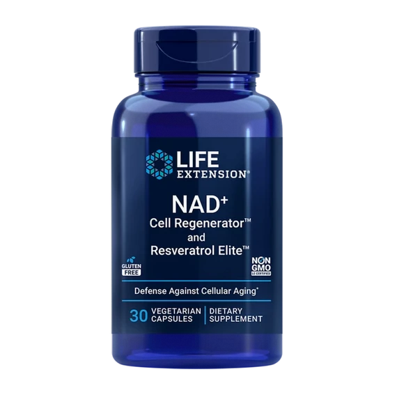 Life Extension NAD+ Sejt aktivátor rezveratrollal 30db