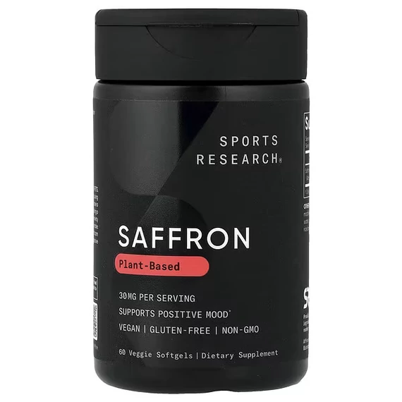 Sports Research Saffron, 30 mg, 60 db növényi kapszula