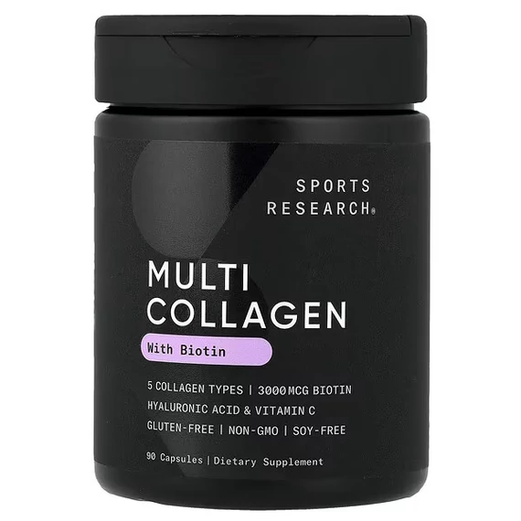 Sports Research Multi Collagen Biotinnal, 90 db