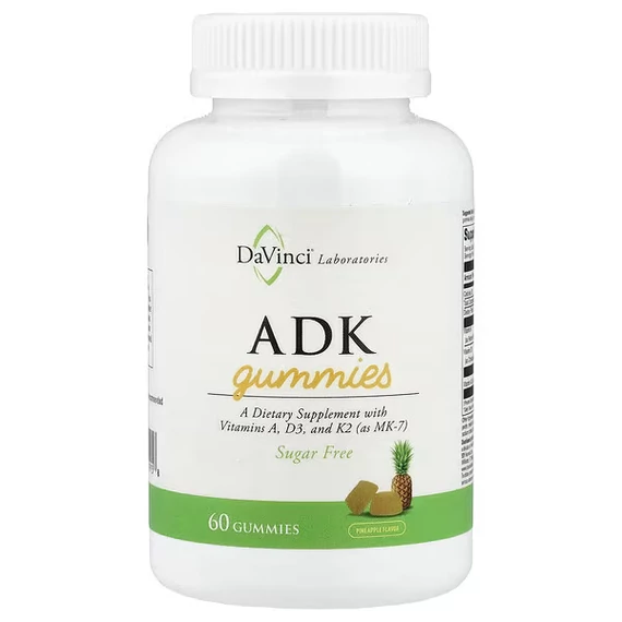 DaVinci Laboratories ADK gumivitamin, ananász ízű, 60 db