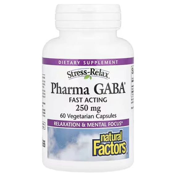 Natural Factors Stress-Relax Pharma GABA, 250 mg, 60 kapszula