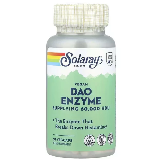 Solaray, Vegan DAO Enzyme, 4.2 mg, 30 VegCaps