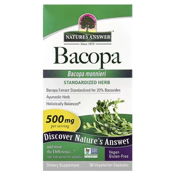 Nature's Answer Bacopa, 500 mg, 90 vegetáriánus kapszula