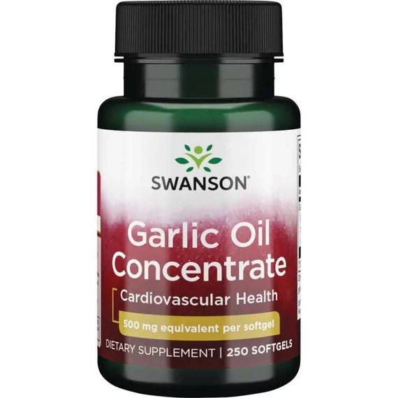 Swanson Garlic oil concentrate fokhagyma olaj koncentrátum, 500 mg, 250 db