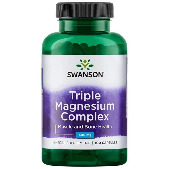 Swanson Magnesium tripla complex, 400 mg, 100 db