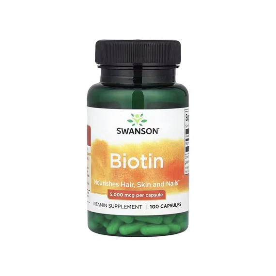 Swanson Biotin, 5000 mcg, 100 db