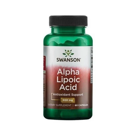 Swanson Alpha lipoic acid alfa-liponsav, 600 mg, 60 db