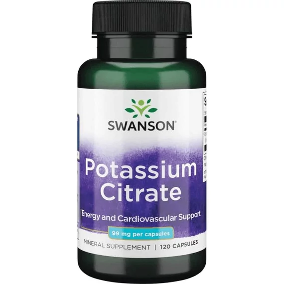 Swanson Potassium citrate kálium citrát, 99 mg, 120 db