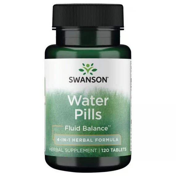 Swanson Water pils természetes vízhajtó, 4:1 formula, 120 db
