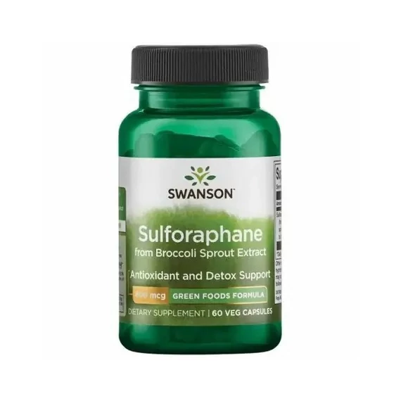 Swanson Sulforafhan from broccoli brokkoli kivonat-indol, 400 mcg, 60 db