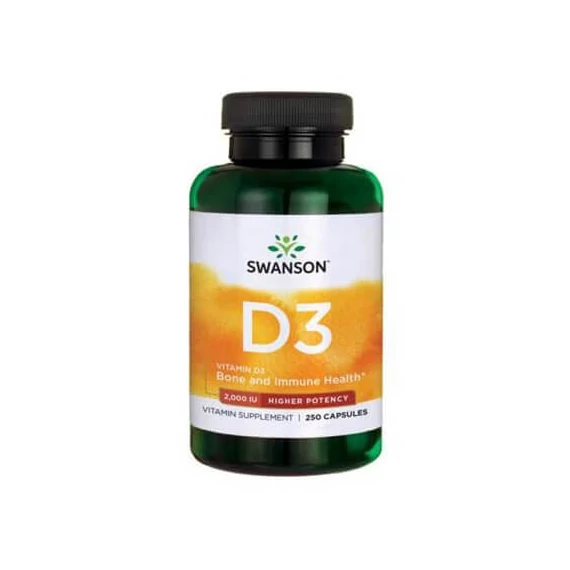 Swanson D3 vitamins 2000 egység, 2000 NE, 250 db
