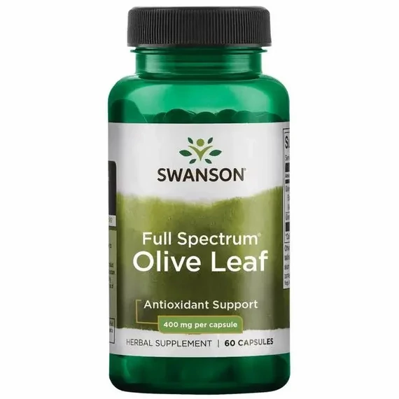 Swanson Olive leaf full spektrum, 400 mg, 60 db