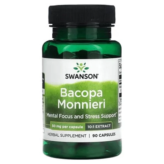 Swanson Bacopa monnieri 10:1 kivonat, 50mg, 90 db
