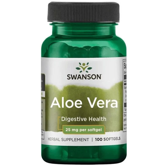 Swanson Aloe vera , 25 mg kapszula, 100 db