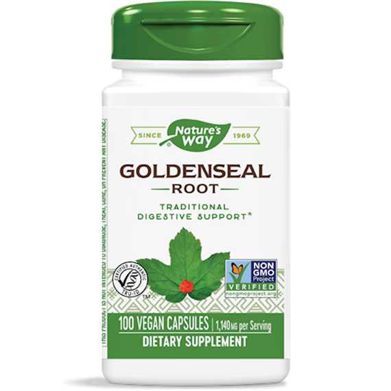 Goldenseal Root, Kanadai aranygyökér, 100 db, Nature s Way