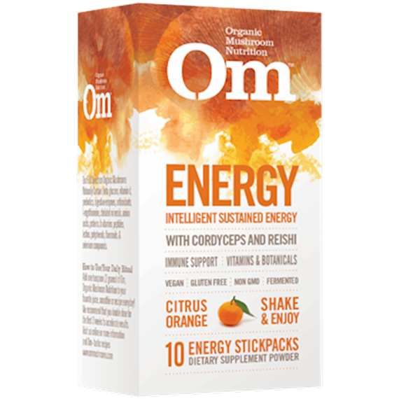 Energy+, fókusz és éberség, narancs íz, 10 db, Om Mushrooms