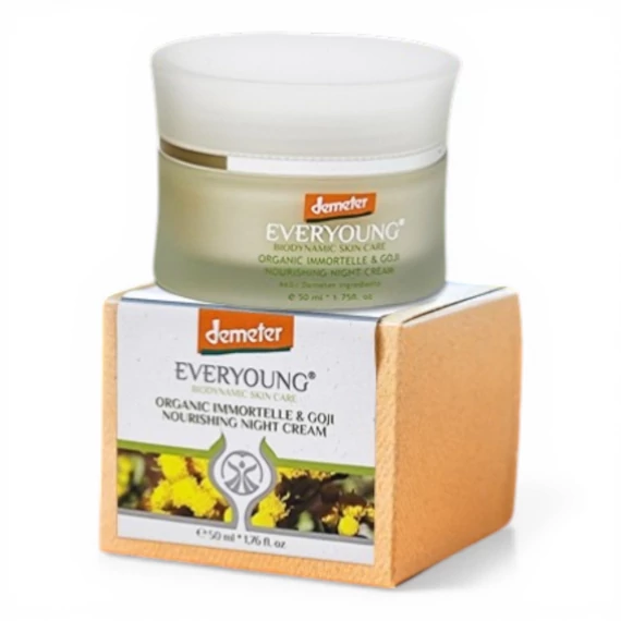 Everyoung Skin Care Bio immortelle & goji tápláló éjszakai arckrém , 50 ml