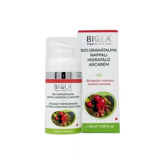 Biola Bio gránátalma nappali hidratáló arckrém , 30 ml