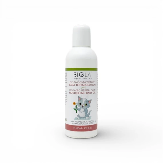 Biola Bio gyógynövényes Baba testápoló olaj , 100 ml