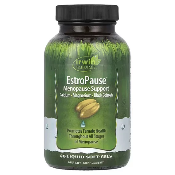 Irwin Naturals EstroPause menopauza támogató formula, 80 db lágyzselatin kapszula