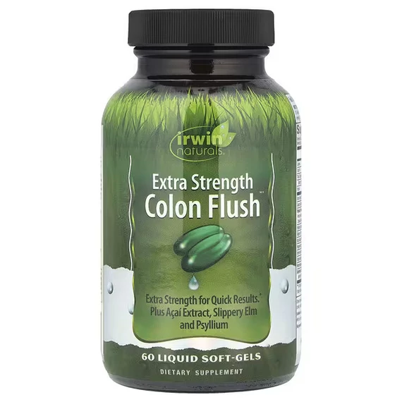 Irwin Naturals Colon Flush™ – Bélrendszer Tisztító Formula, 60 folyékony lágyzselatin kapszula