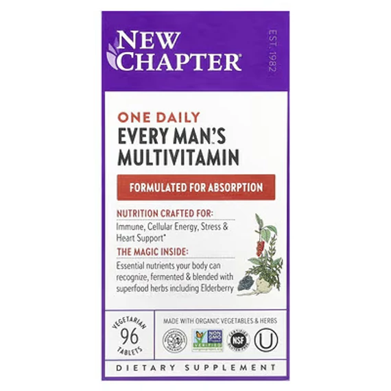 New Chapter Every Man's One Daily multivitamin férfiaknak, 96 db