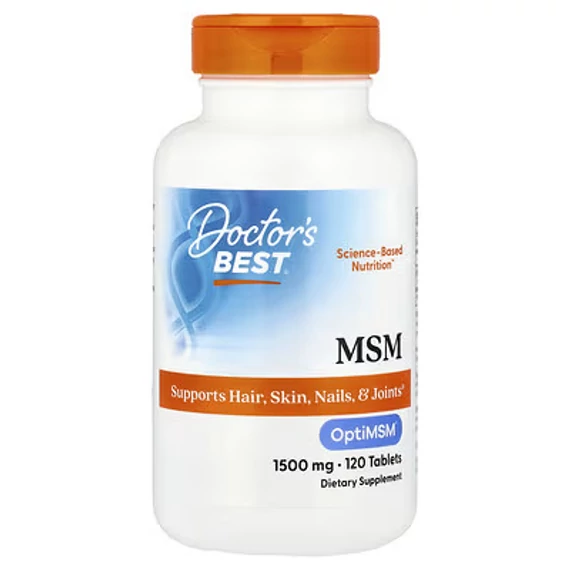 Doctor's Best MSM OptiMSM-mel, 1500 mg, 120 tabletta